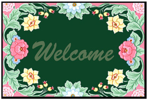 Floral Welcome Mats
